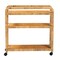 Bali & Pari Delphine Modern Bohemian Natural Rattan Kitchen Cart 239-13429-ZORO - alternate 4
